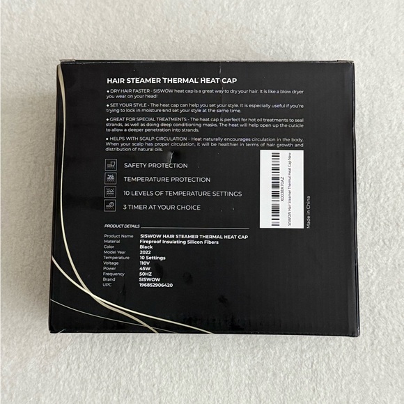 Hair Steamer Thermal Heat Cap - Picture 2 of 6